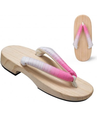 Women and Men Flip Flop House Slippers Open Toe, Women's Slippers Traditional Clogs Geta Sandals Flat Heel Wide Gradient Soli...