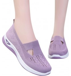 Women's Woven Orthopedic Breathable Soft Shoes Go Walking Slip on Foam Shoes Hands Free Slip in Sneakers Arch Support Shoes 0...