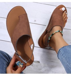 Women's Cute Strappy Wedge Sandals Comfortable Lace Up Platform Sandals Casual Summer Slipper Orthopedic Sandals Bunion Corre...