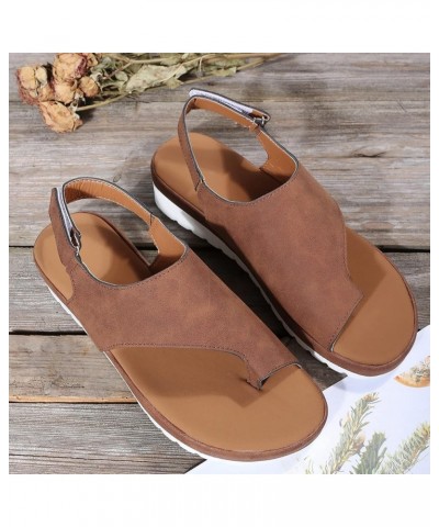 Women's Cute Strappy Wedge Sandals Comfortable Lace Up Platform Sandals Casual Summer Slipper Orthopedic Sandals Bunion Corre...