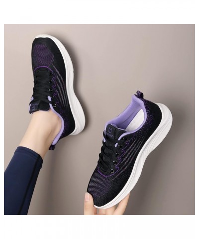 sock sneakers womens slip on sneakers white tennis shoes girls women's open toe booties Lace Up Canvas Sneakers Z 03-purple $...