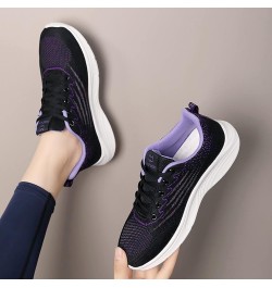 sock sneakers womens slip on sneakers white tennis shoes girls women's open toe booties Lace Up Canvas Sneakers Z 03-purple $...