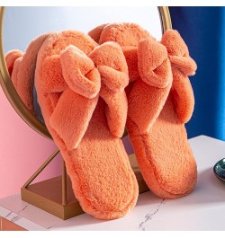 Womens Slippers Cozy Comfy Faux Fur Slip-On Women House Shoes Memory Warm Slippers for Women Fur Lined Womens Slippers House ...