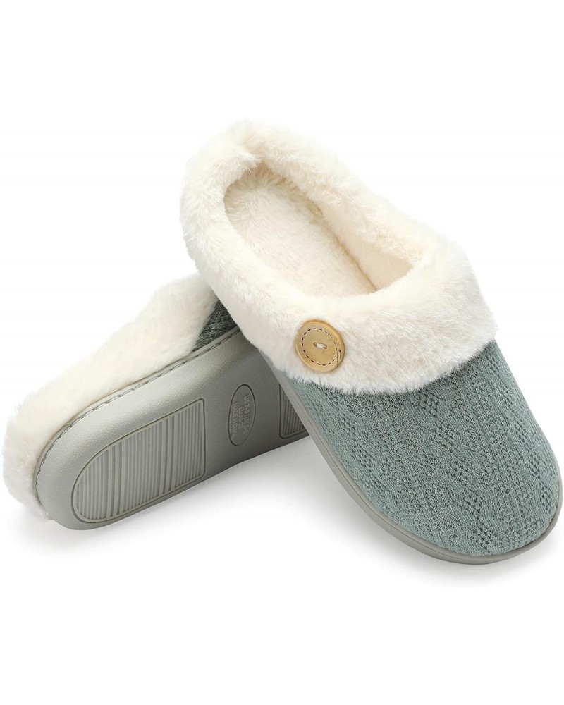 Women's Slippers Fuzzy Comfy Warm House Slippers for women,Slip-on Slippers Soft Cozy Plush for Indoor Outdoor winter Knitted...