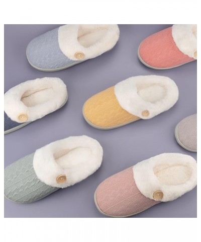 Women's Slippers Fuzzy Comfy Warm House Slippers for women,Slip-on Slippers Soft Cozy Plush for Indoor Outdoor winter Knitted...