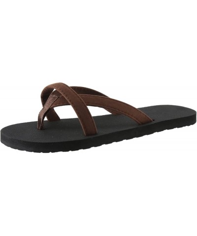 Womens Beach Breathable Sandals Home Slipper Flip-Flops Wedges Sandals Z 01-brown $12.08 Sandals