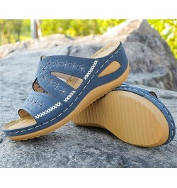 Lausiuoe Orthotic Sandals For Women With Arch Support Low Wedge Comfortable Orthopedic Flip Flops Dressy Summer Casual Slides...