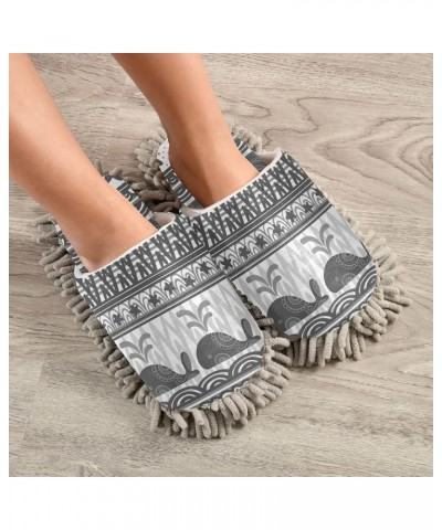 Unisex Fuzzy Slippers, Cozy Floor Dusting Cleaning Mop Shoes for Men Women M-L Multi 22 $13.99 Slippers