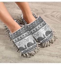 Unisex Fuzzy Slippers, Cozy Floor Dusting Cleaning Mop Shoes for Men Women M-L Multi 22 $13.99 Slippers