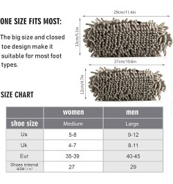 Unisex Fuzzy Slippers, Cozy Floor Dusting Cleaning Mop Shoes for Men Women M-L Multi 22 $13.99 Slippers