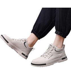 Canvas Sneakers for Men Soft Sole Trainers Mens Sneakers Size 9 Athletic Shoes for Men Beige $18.24 Athletic Shoes