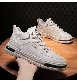 Canvas Sneakers for Men Soft Sole Trainers Mens Sneakers Size 9 Athletic Shoes for Men Beige $18.24 Athletic Shoes