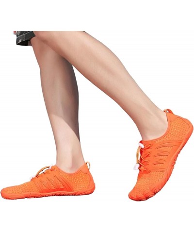 Wide Toe Beach Running Walking Hiking Women Walking Sneakers Comfy Shoes Summer 2024 Cute Sneakers for Women Low Top Orange $...