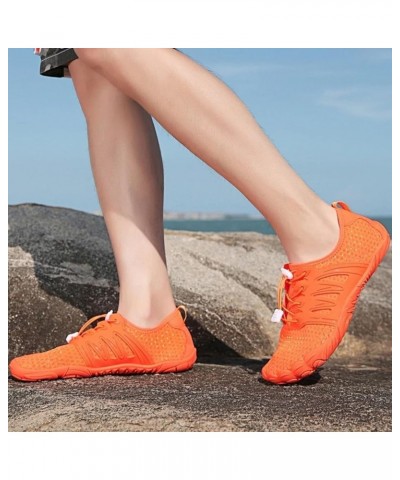 Wide Toe Beach Running Walking Hiking Women Walking Sneakers Comfy Shoes Summer 2024 Cute Sneakers for Women Low Top Orange $...