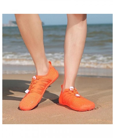 Wide Toe Beach Running Walking Hiking Women Walking Sneakers Comfy Shoes Summer 2024 Cute Sneakers for Women Low Top Orange $...