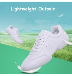 Adult & Youth White Cheerleading Shoes Sport Training Tennis Sneakers Competition Cheer Shoes All White(women 02) $25.15 Athl...