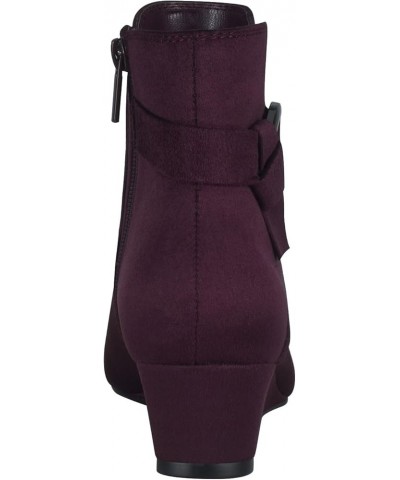 Gasha Wedge Bootie with Memory Foam Burgundy $28.67 Boots