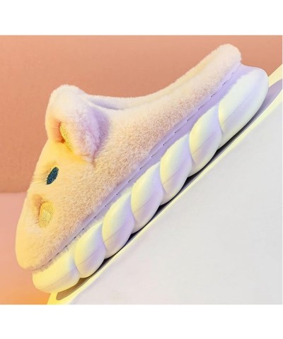 Women's Cute Animal Cotton Slippers Cartoon Indoor Outdoor Slippers Winter Warm Fuzzy Slip on Bedroom Shoes Pig $17.94 Slippers