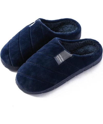 Women's Memory Foam Slippers Cozy Fuzzy Plush Lined House Shoes Slip On Indoor Outdoor Fall Winter Slippers 12navy $16.45 Sli...