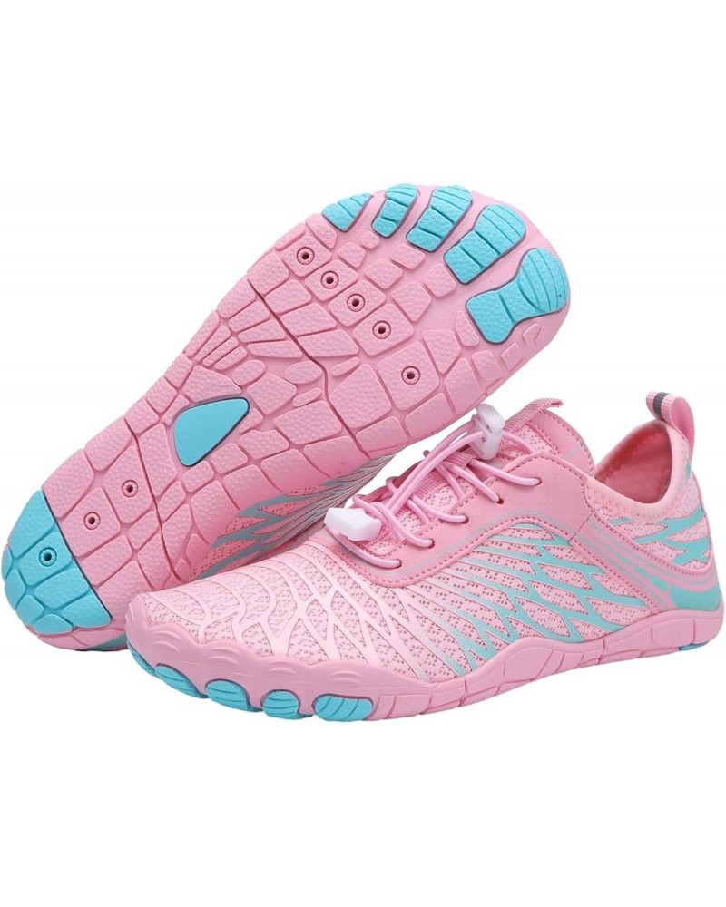 Hike Footwear Barefoot Womens Lorax Pro Barefoot Shoes Waterproof Hiking Boot Wide Healthy & Non-Slip Outdoor Shoes Pink $15....