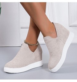 Slip on Sneakers for Women Walking Shoes Women's Trendy Sneakers Casual Sneakers Comfortable Flats Slip on Sneakers Grey $15....