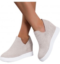 Slip on Sneakers for Women Walking Shoes Women's Trendy Sneakers Casual Sneakers Comfortable Flats Slip on Sneakers Grey $15....