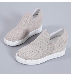 Slip on Sneakers for Women Walking Shoes Women's Trendy Sneakers Casual Sneakers Comfortable Flats Slip on Sneakers Grey $15....