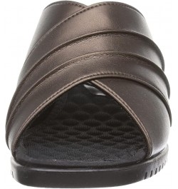 Women's Slide Sandal Brown (Bronze) $15.67 Sandals