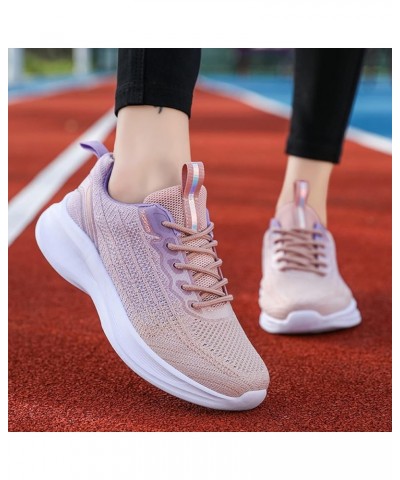 Leisure Women's Lace Up Travel Soft Sole Comfortable Shoes Outdoor Shoes Runing Fashion Sports Breathable Womens Boots Purple...