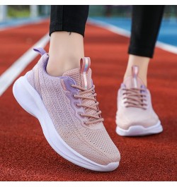 Leisure Women's Lace Up Travel Soft Sole Comfortable Shoes Outdoor Shoes Runing Fashion Sports Breathable Womens Boots Purple...