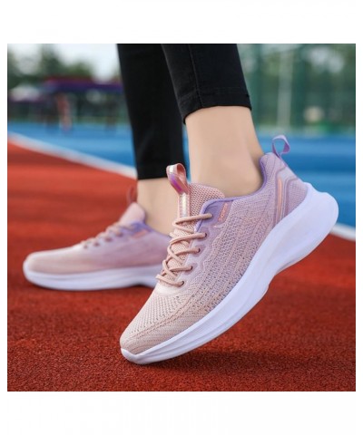 Leisure Women's Lace Up Travel Soft Sole Comfortable Shoes Outdoor Shoes Runing Fashion Sports Breathable Womens Boots Purple...