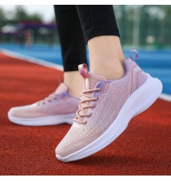 Leisure Women's Lace Up Travel Soft Sole Comfortable Shoes Outdoor Shoes Runing Fashion Sports Breathable Womens Boots Purple...