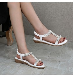 S Women Sandals Slingback Flats Women Flip Flops Microscope Slides Power Plate Vibration Platform Wedge Xt Heeled Sand White ...