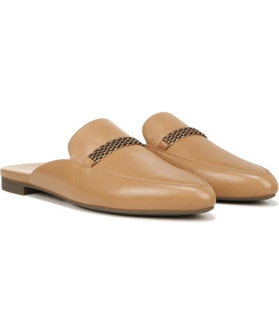 Starling Women's Mule/Clog Flat Shoes Black Nappa - 8 Medium 9 Camel Nappa $33.19 Loafers & Slip-Ons