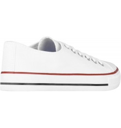 Women Girls Low Top Canvas Classic Fashion Lace Up Slip On Sneakers Shoes White (2345) $24.93 Fashion Sneakers