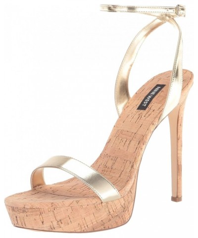 Womens Gracey Heeled Sandal Gold 710 $21.11 Sandals