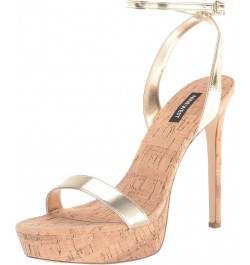 Womens Gracey Heeled Sandal Gold 710 $21.11 Sandals