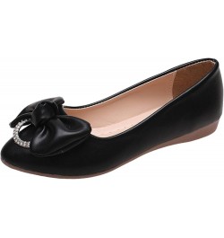 Dressy Flat Shoes, Women's Casual Pointed Plain Ballet Comfort Soft Slip On Flats Shoes Z 04-black $14.69 Loafers & Slip-Ons