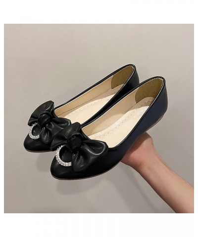 Dressy Flat Shoes, Women's Casual Pointed Plain Ballet Comfort Soft Slip On Flats Shoes Z 04-black $14.69 Loafers & Slip-Ons