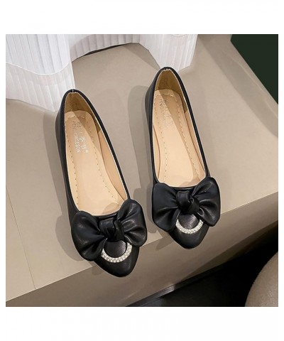 Dressy Flat Shoes, Women's Casual Pointed Plain Ballet Comfort Soft Slip On Flats Shoes Z 04-black $14.69 Loafers & Slip-Ons