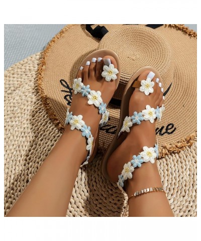 Sandals Shoes For Women White Flats Shoes Women Sandals Women Fashion Wide Women Flats Shoes Dressy C-white $16.12 Outdoor Shoes