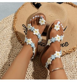 Sandals Shoes For Women White Flats Shoes Women Sandals Women Fashion Wide Women Flats Shoes Dressy C-white $16.12 Outdoor Shoes