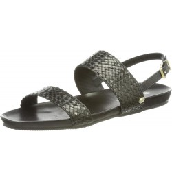 Women's Ankle-Strap Flat Sandal Black $47.67 Sandals