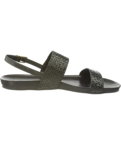 Women's Ankle-Strap Flat Sandal Black $47.67 Sandals