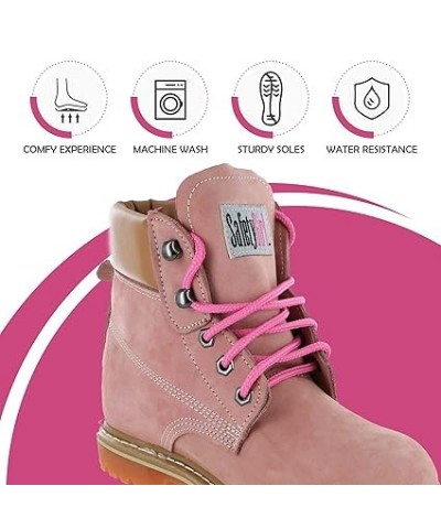 Women's Work Boots | Waterproof Leather Work Boots for Women | Oil & Slip-Resistant Soft Toe Boots for Women | Premium Nubuck...