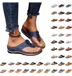 Slip On Sandals for Women Casual Wedge Slippers Ladies Bohemia Platform Dress Shoes Summer Beach Travel Slide 10brown $10.54 ...