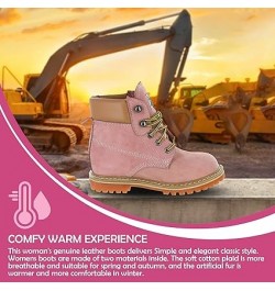 Women's Work Boots | Waterproof Leather Work Boots for Women | Oil & Slip-Resistant Soft Toe Boots for Women | Premium Nubuck...