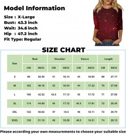 Womens Shirts 3/4 Sleeve Comfy O Neck Pullover Dress Casual Plus Size Tees Trendy Daily Blouse 2024 Loose T Shirt Ginger $12....