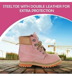 Women's Work Boots | Waterproof Leather Work Boots for Women | Oil & Slip-Resistant Soft Toe Boots for Women | Premium Nubuck...