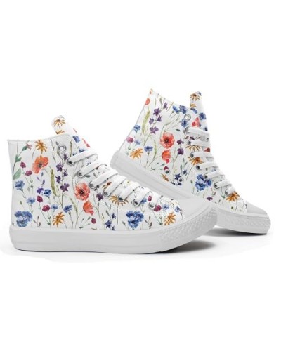 Basic Blank Flowers Canvas Shoes Low top Classic Style Women Fashion Sneakers (6.5) 13 $35.60 Fashion Sneakers